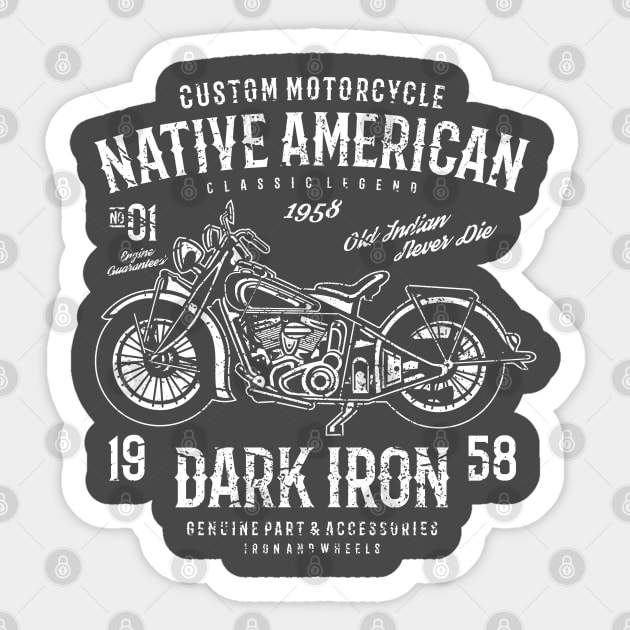 Custom Motorcycle Native American Dark Iron Racing Parts And